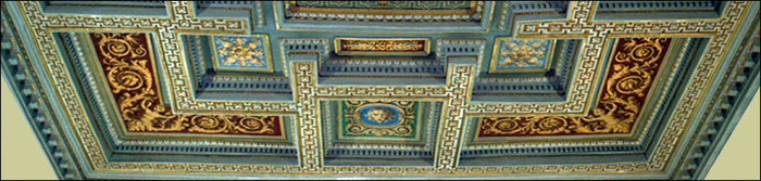 Soffitti decorati - Soffitto in legno decorato - Roma -  Rosa Decorazioni - Andrea Rosa.